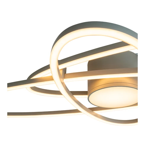 Lucide GALACTICA - Flush ceiling light - LED Dim. - CCT - 1x60W 2700K/4000K - Taupe - Essential - detail 1